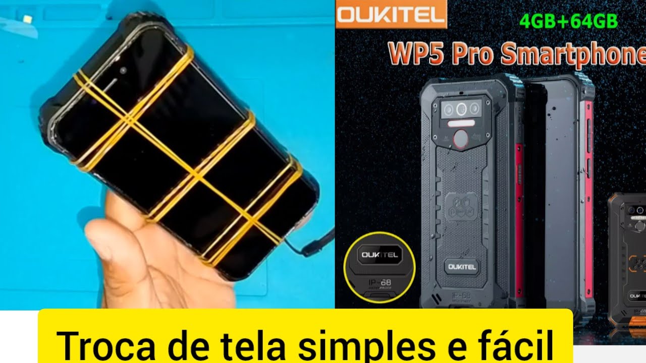 Como trocar a tela do oukitel wp5 pro