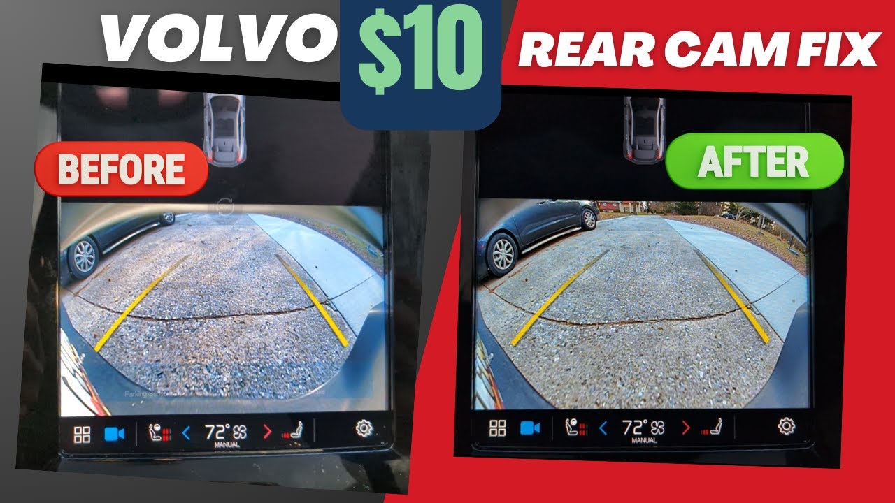 Volvo Recharge Rear Camera Angle Adjust - C40 - XC40 - XC60 DIY Hack
