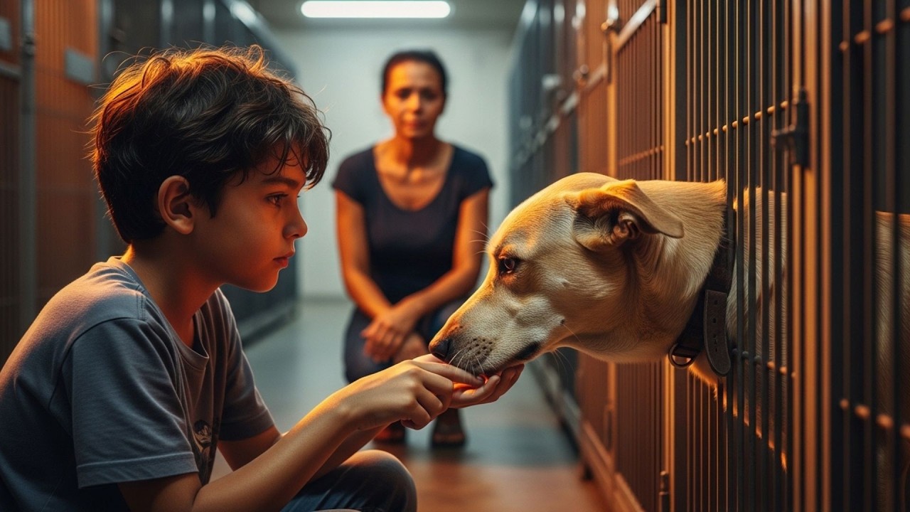 “Todos os cães do abrigo ignoraram o menino surdo… até ele parar no último canil”