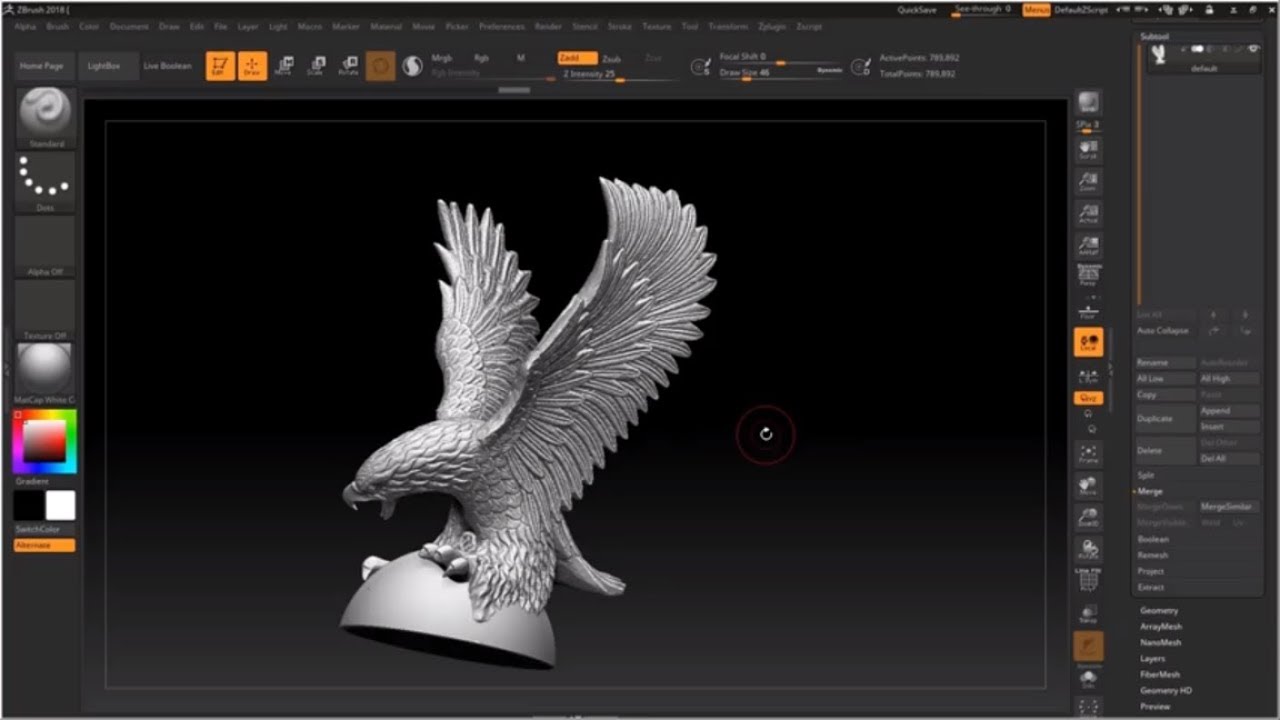 Dudas Zbrush #01 ¿Cómo hacer plumas?