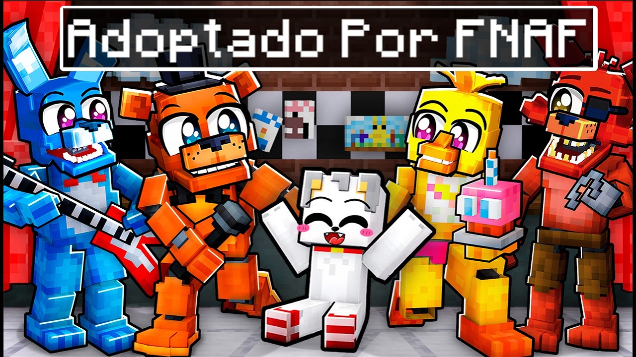 Alexy es Adoptado por FAMILIA de ANIMATRONICOS en Minecraft! 👶🐻