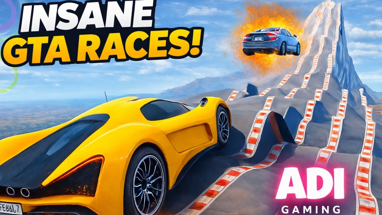 Insane GTA 5 Races with Friends | Adi Gaming | #2