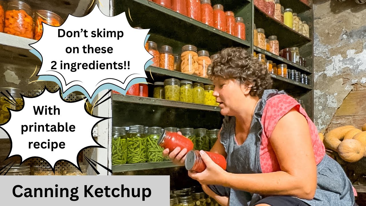Canning Ketchup, Mennonite Recipe, Use Frozen or Fresh Tomatoes