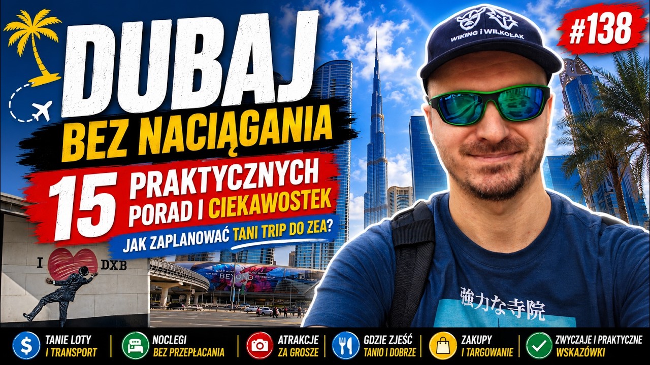 DUBAJ 2026 - wszystko, co musisz wiedzieć przed podr&oacute;żą. Ep.138 4K