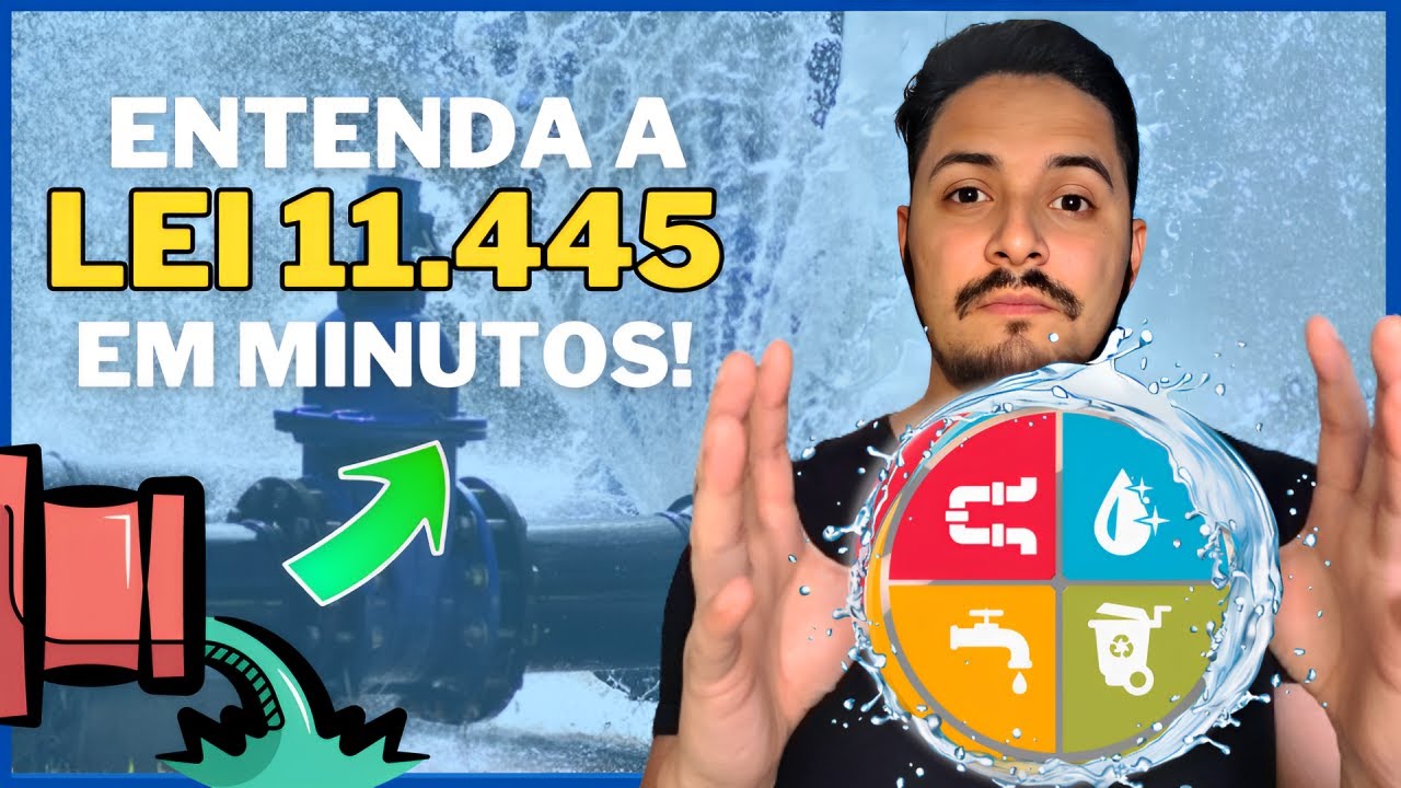 [ATUALIZADO] Lei do SANEAMENTO BÁSICO -  LEI 11.445 - RESUMO   RÁPIDO E FÁCIL