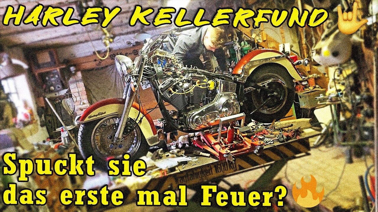 Harley Kellerfund - Spuckt sie das erste Feuer? | Harzer Bikeschmiede