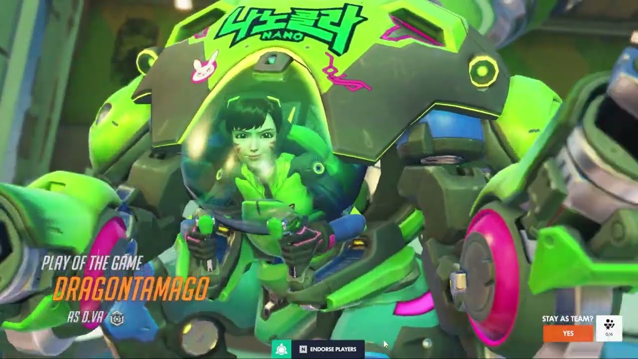 Overwatch: D.va gameplay Paraiso (no commentary)