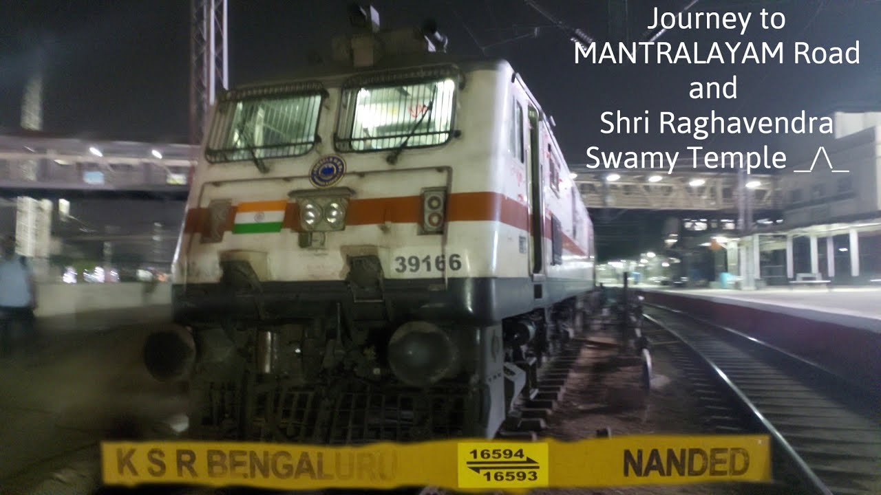 The cheapest, most preferred train to Mantralayam Road from Bengaluru: Relaxing LHB Train Sounds #1