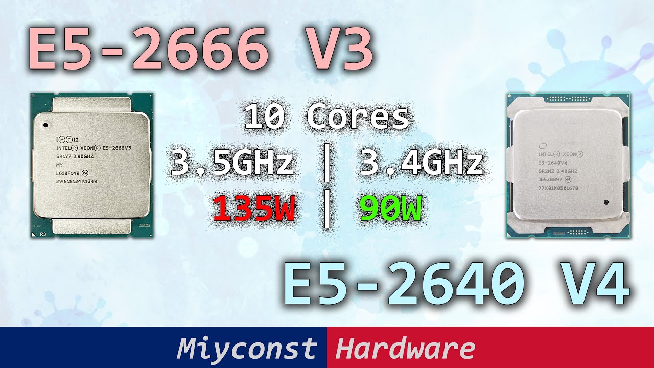 🇬🇧 E5-2640 V4 versus E5-2666 V3 in games and productivity tasks