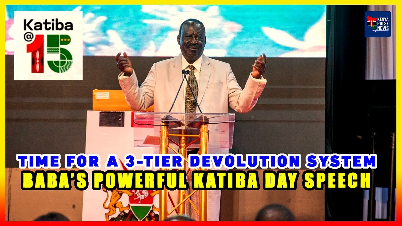 FULL SPEECH: RAILA ODINGA POWERFUL REMARKS DURING 1ST KATIBA DAY CELEBRATIONS