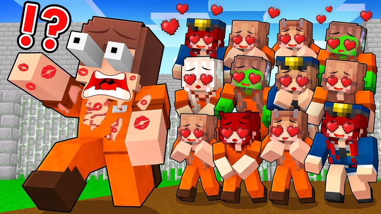 Prisoner JJ Gets a Lot of Attention in Prison - Minecraft Animation with Mikey