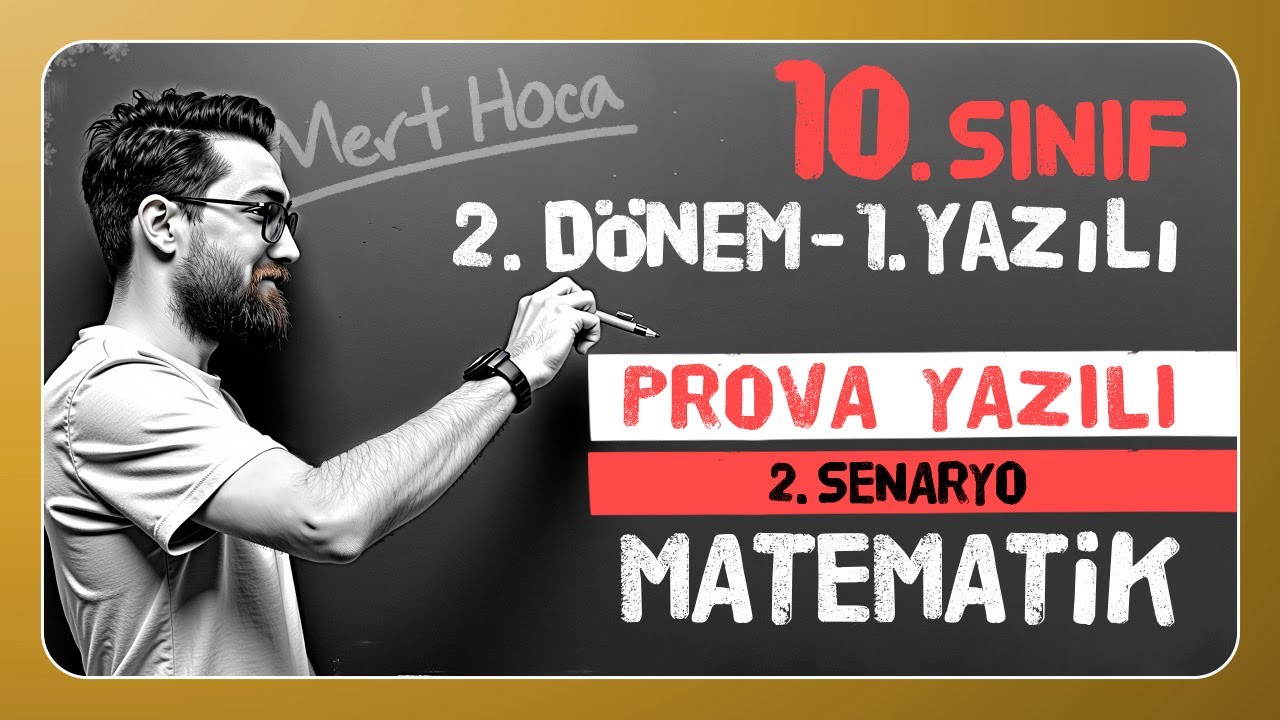 10.Sınıf 2.Dönem 1.Yazılı Provası | 2. Senaryo | 10.Sınıf Matematik