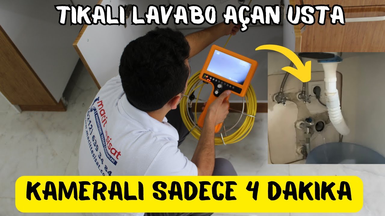 SADECE 4 DÖRT DAKİKADA TIKANAN LAVABO GİDERİ AÇMAK