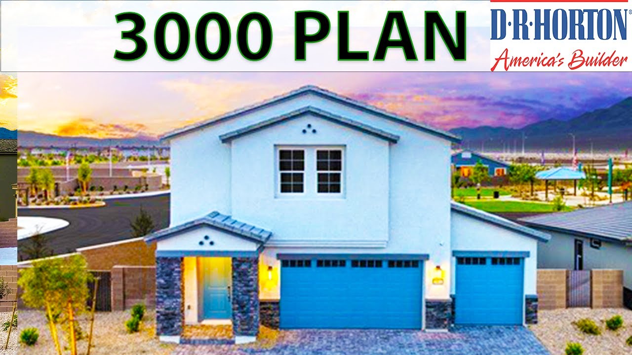Plan 3000 at Heartland Falls in Tule Springs by DR Horton l New Homes for Sale in North Las Vegas