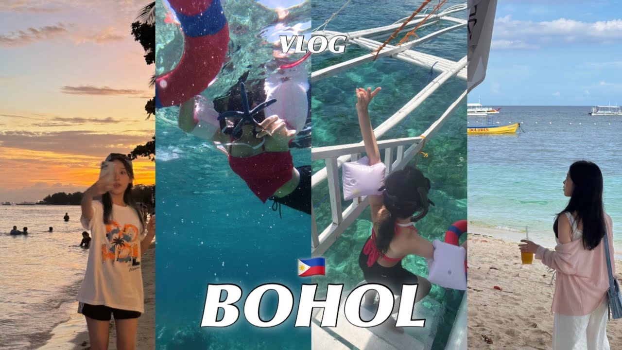 vlog 보홀 3박 4일 여행🇵🇭 발리카삭 호핑투어, 로복 반딧불투어, 라모이 레스토랑, 알로니비치, 우베코, 할로망고, 졸리비, 두말리안 비치, 아고타타 레스토랑