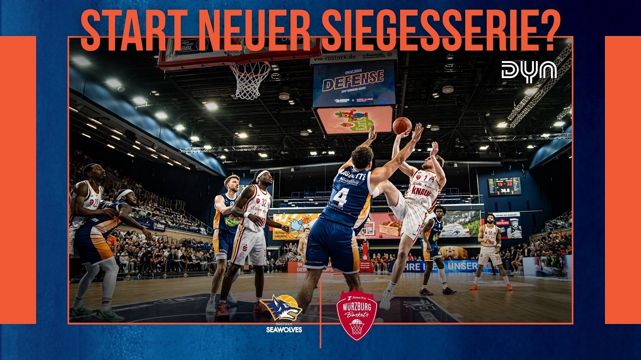 Highlights: ROSTOCK SEAWOLVES - Fitness First Würzburg Baskets (25/26) easyCredit BBL | Dyn BB