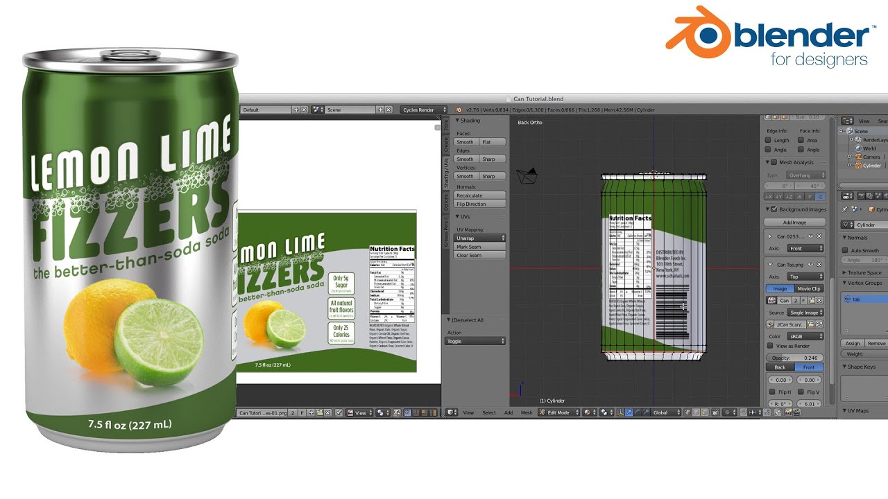 Blender for Packaging –  Modeling a Soda Can