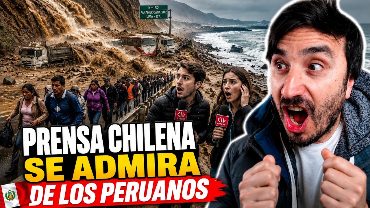 PRENSA CHILENA SE ADMIRA DE LOS PERUANOS POR SU REACCION A LOS HUAICOS🇨🇱🇵🇪