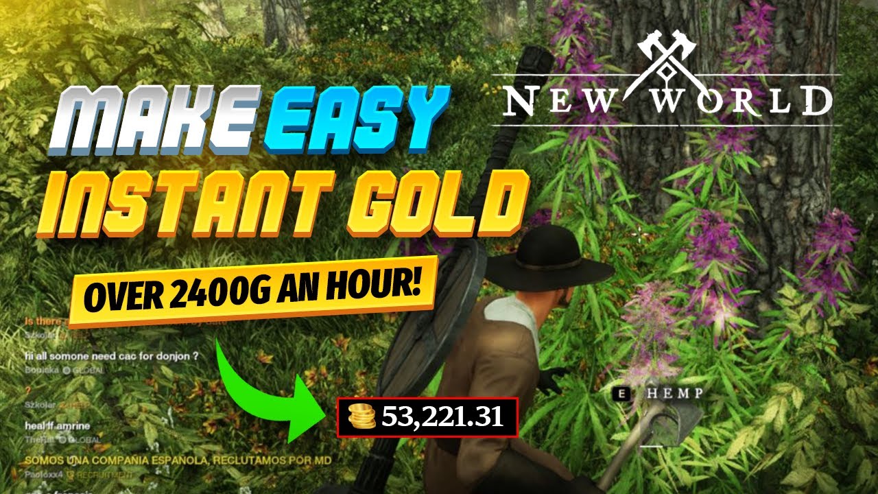 Best Way To Make Money Fast & Easy In New World (2400G An Hour Guide) - New World Making Money Guide