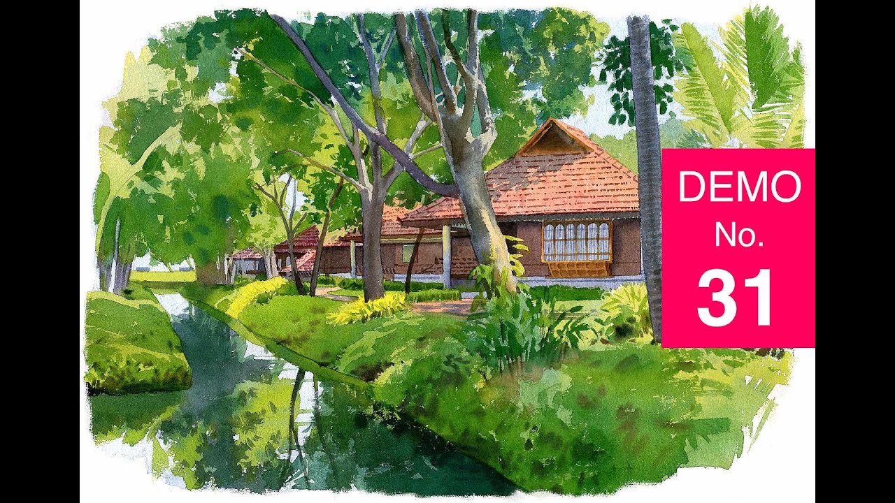 WATERCOLOR DEMONSTRATION by SujithNavam