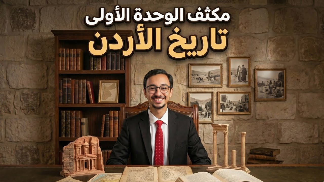 مكثف الوحدة الاولى تاريخ الاردن ٢٠٠٩ مع جاد سرحان 
