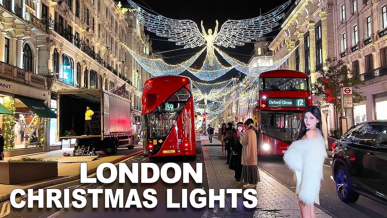 🎄BEST LONDON CHRISTMAS LIGHTS TOUR 2025 ✨| REGENT STREET STUNNING LIGHTS | SPECTACULAR HOLIDAY VIBES