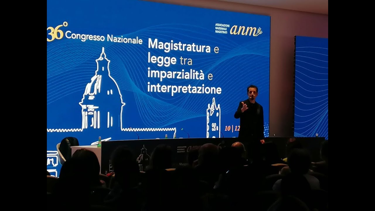 L'esibizione di Roberto Lipari durante il 36° Congresso ANM