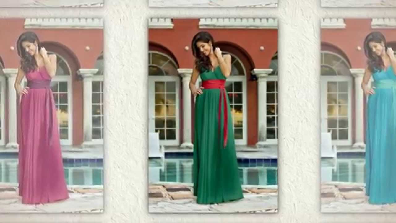 Review of Alexia 4046 V-Neck Bella Chiffon Pleated Bridesmaid