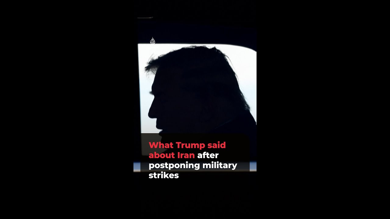 What Trump said about Iran after postponing military strikes | #ajshorts