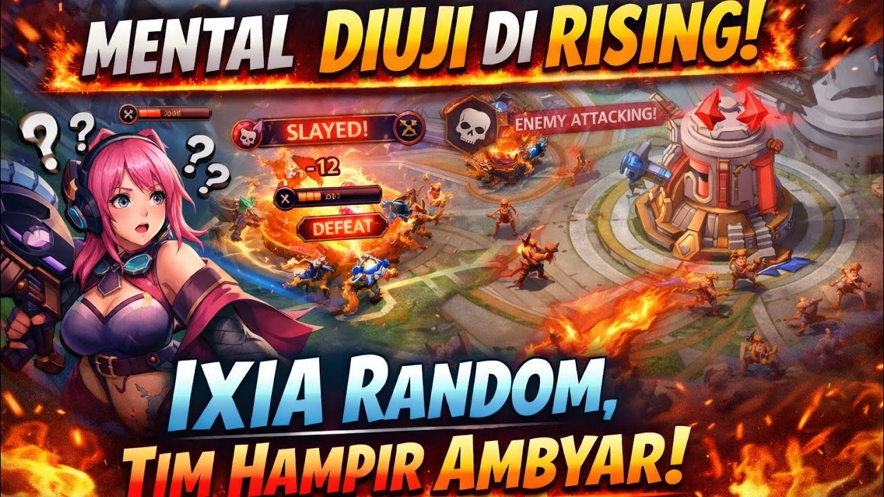 Mental Diuji di Rising! Ixia Random, Tim Hampir Ambyar