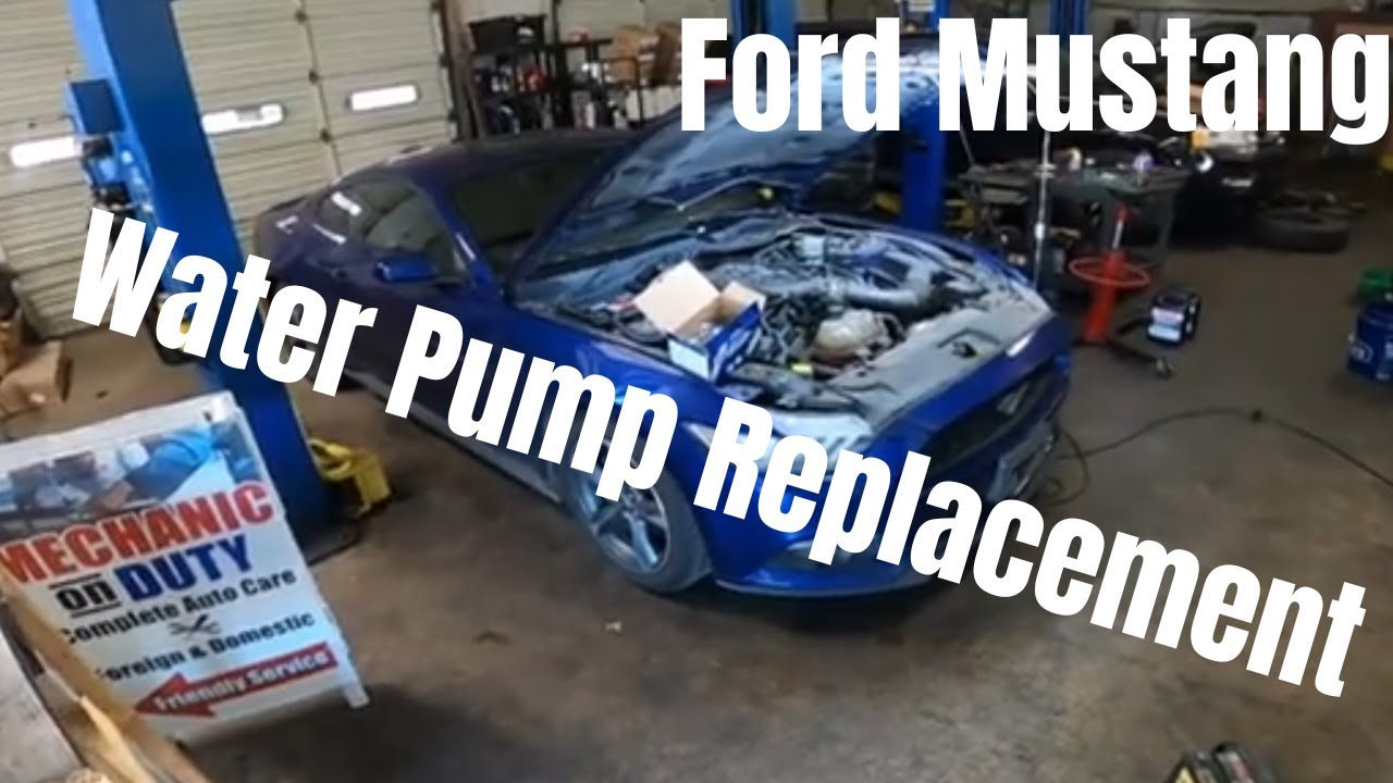 Замена водяного насоса Ford Mustang
