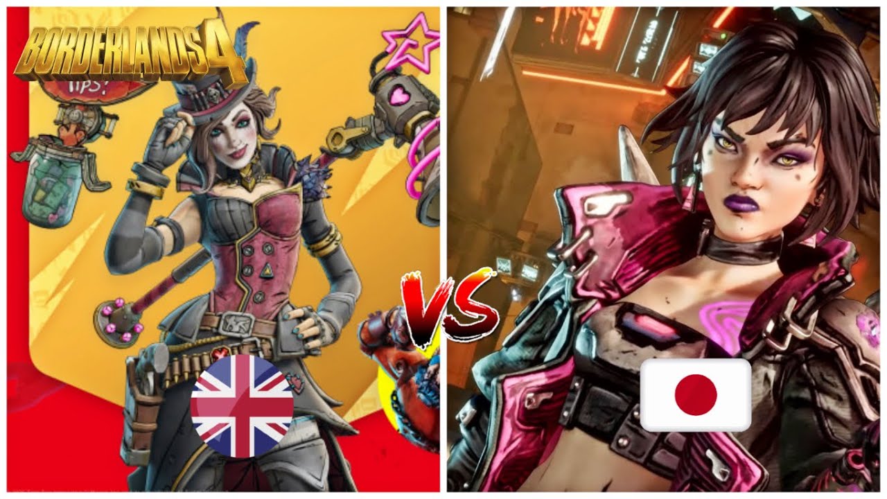 ENGLISH vs JAPANESE Voice Comparison - Borderlands 4