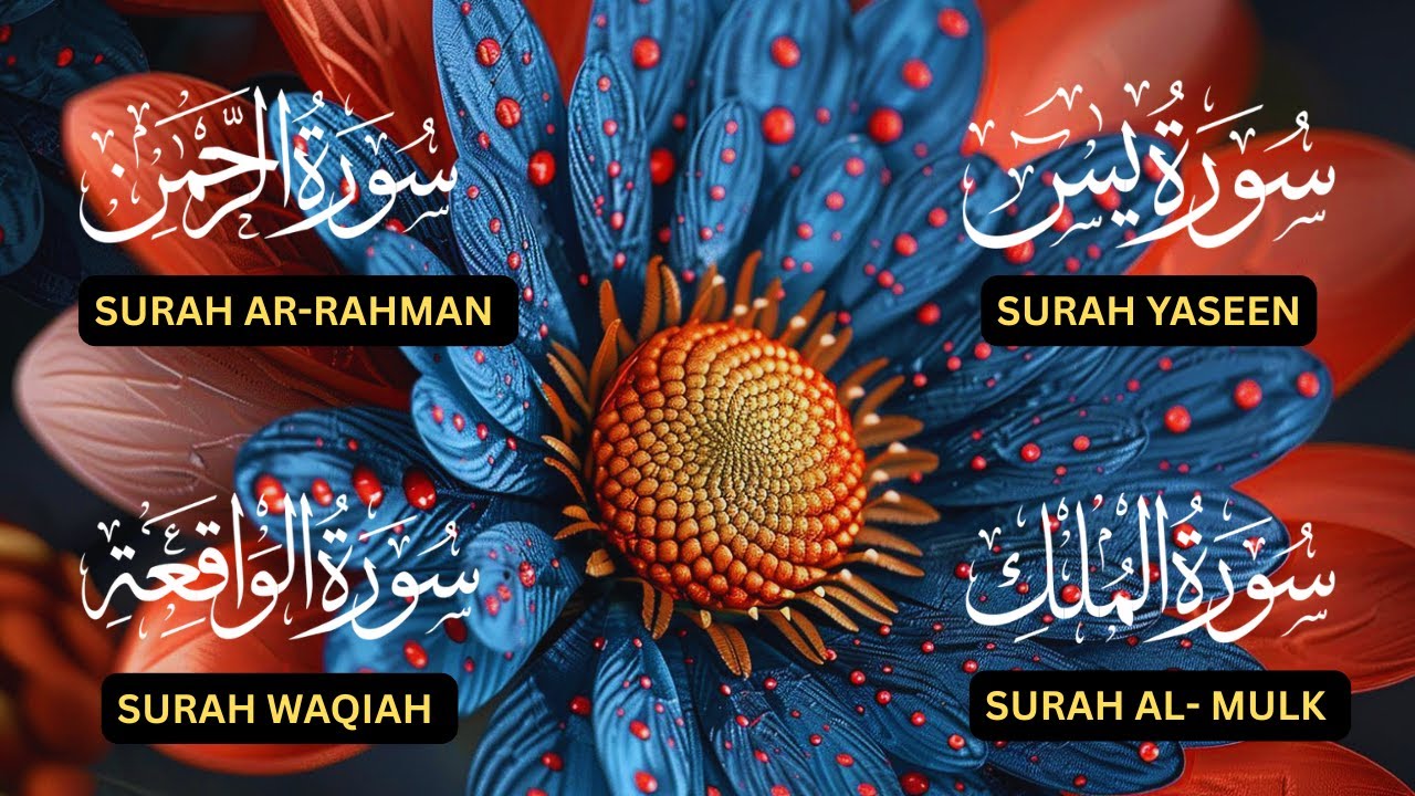 Surah Yaseen♥️, Surah Rahman♥️, Surah Waqiah♥️, Surah Al Mulk♥️| Beautiful Soulful Recitation ❤️