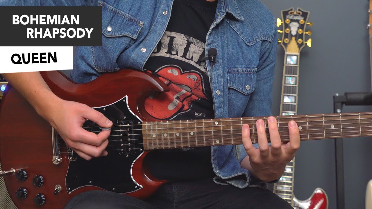 Queen - Bohemian Rhapsody SOLO Guitar Lesson Tutorial