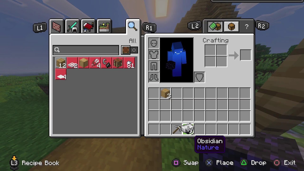 playing hardcore minecraft