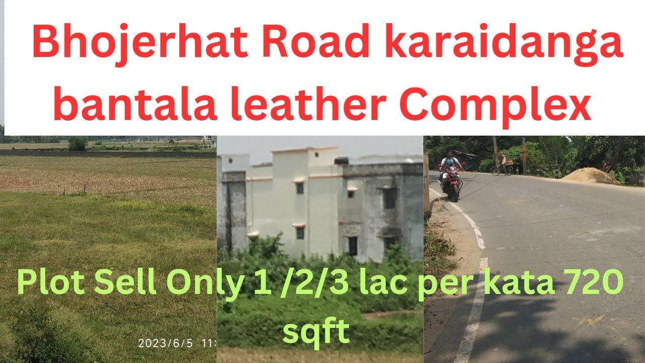 plot Sell 1 lac per kata720 sqft Bantala leather Complex bhojerhat Road karaidanga South 24 parganas