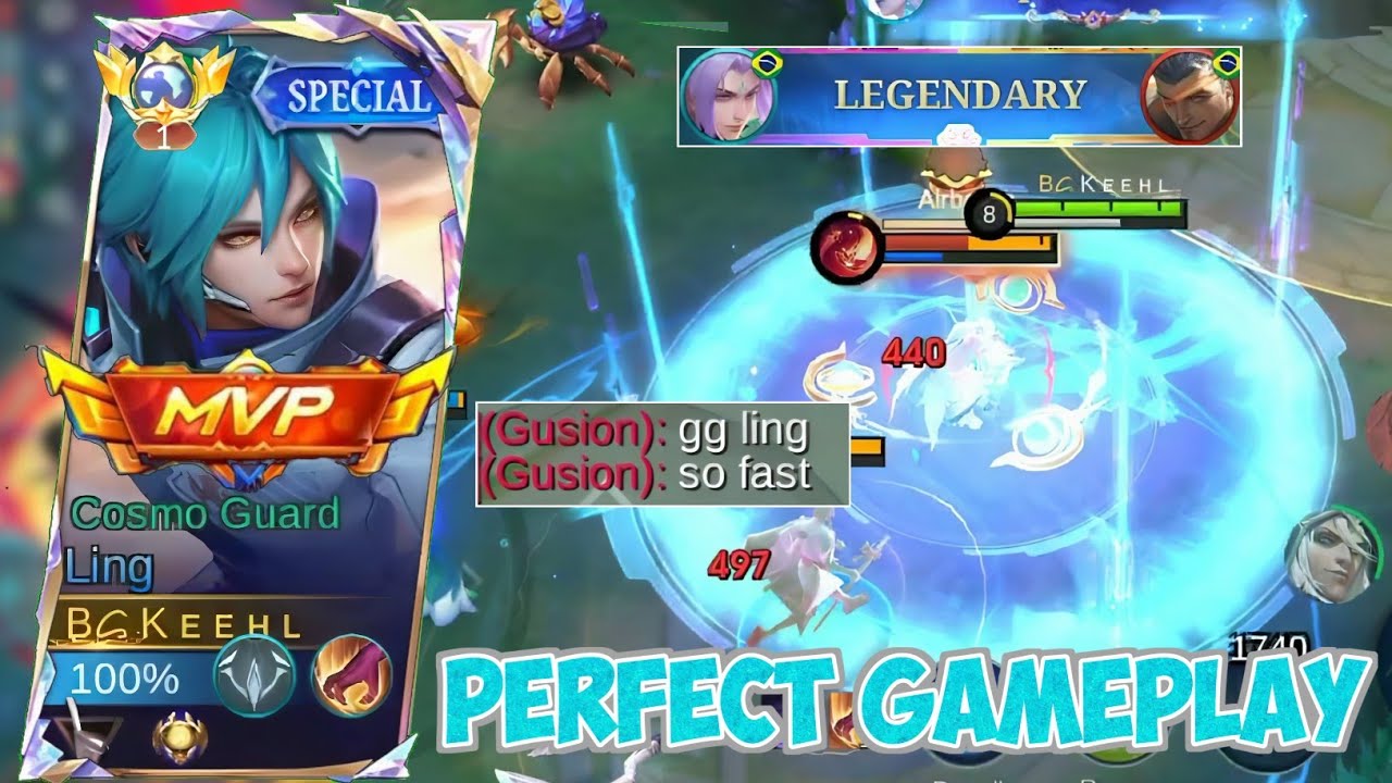 LING COSMO GUARD OBJECTIVE GAMEPLAY! CARRY TEAMMATES IN SOLO RANK - MOBILE LEGENDS