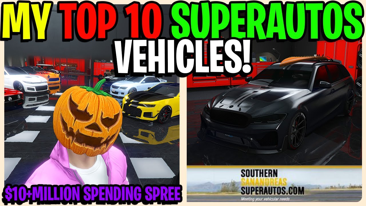 Покупка и рейтинг моих 10 лучших транспортных средств из San Andreas Autos в GTA 5 Online (Шквал ...