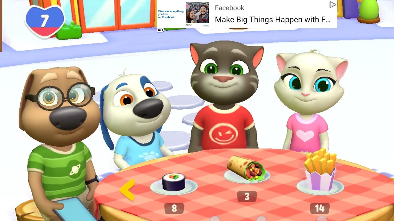My talking tom friends 2 🔴#cartoon Game #Youtubgamevedio#newversion 