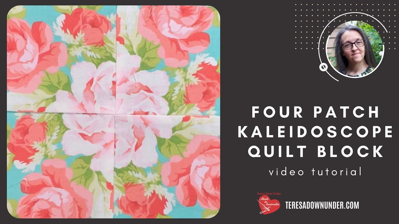 Four patch kaleidoscope quilt