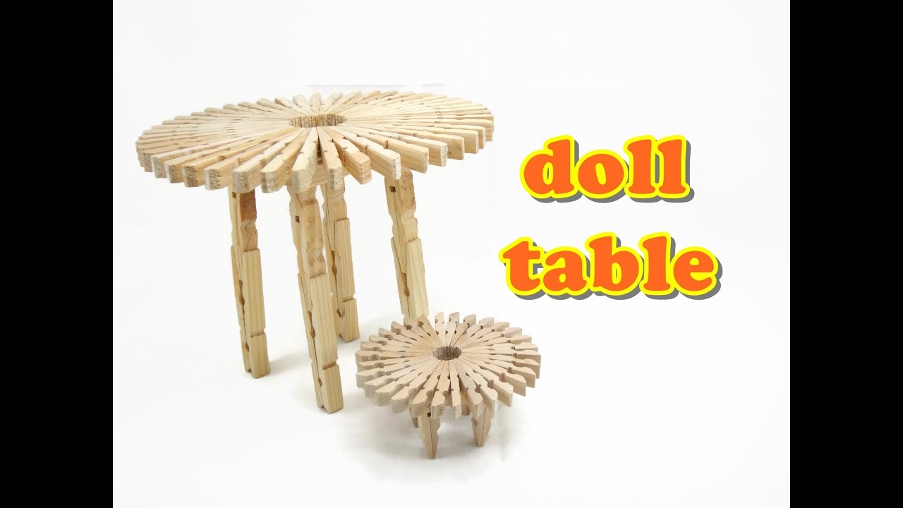 Doll Furniture Tutorial - Round Table