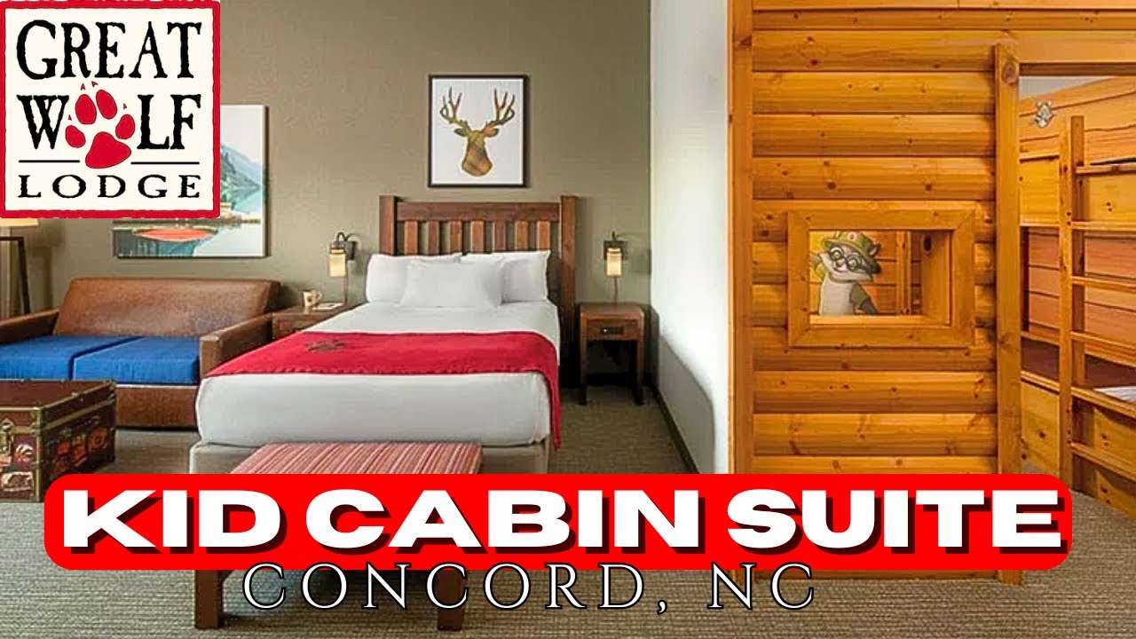 Inside of the Kids Cabin Suite at Great Wolf Lodge