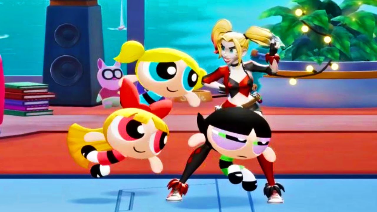 MultiVersus - Уникальные взаимодействия между Powerpuff Girls и Harley Quinn в HD-качестве