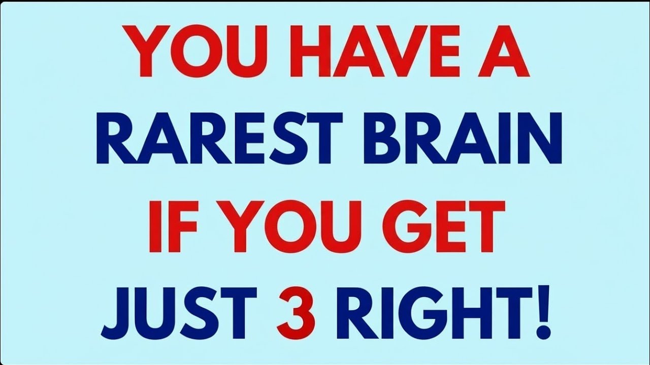 🧠🔥 YOU HAVE A RAREST BRAIN IF YOU GET THIS RIGHT! | THINK AND LEARN 🔥🧠
