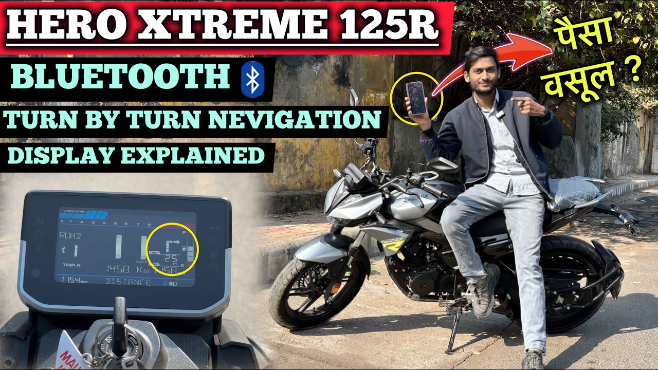 Hero Xtreme 125R Bluetooth & Navigation | Full Walkthrough ✅ Hero Xtreme 125R 2026