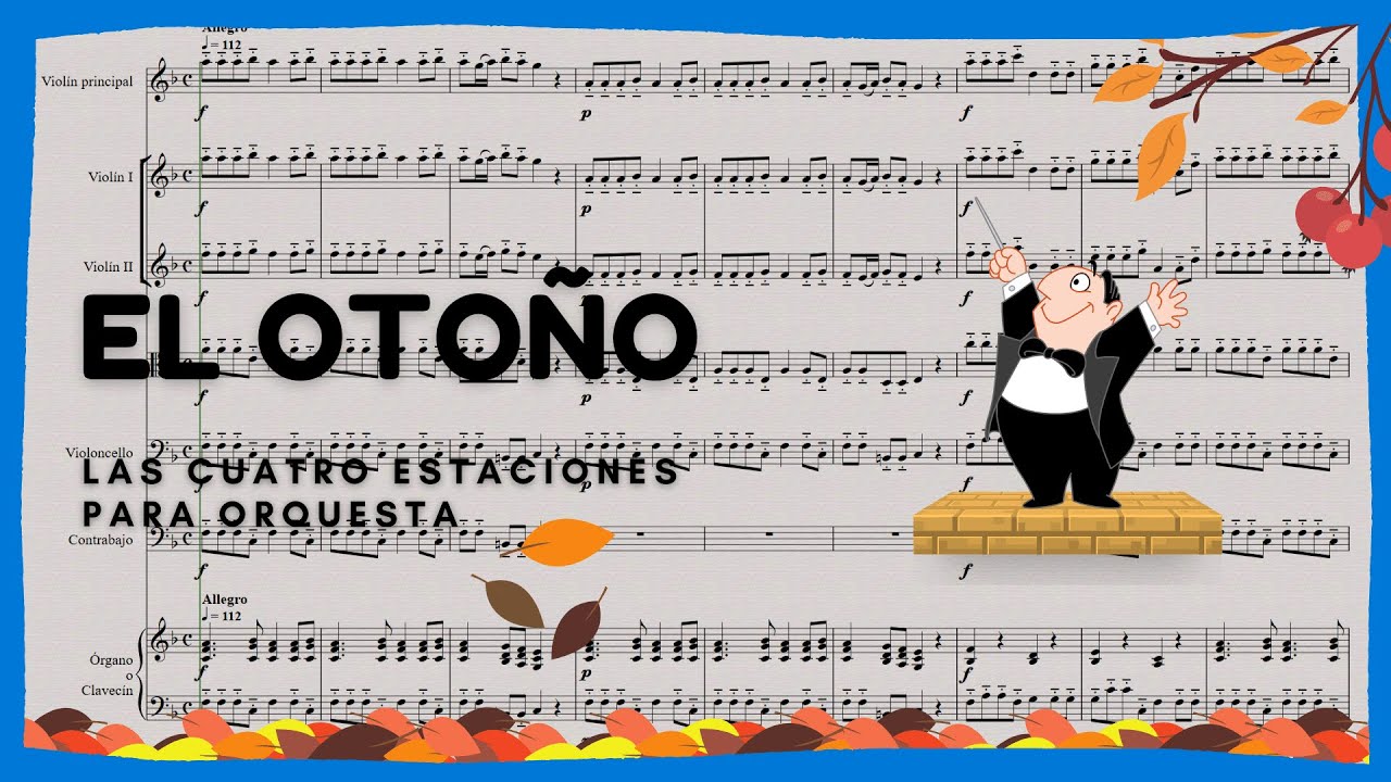🍁 El OTOÑO (Las 4 Estaciones - Vivaldi) 🔹 Partitura para ORQUESTA *GRATIS*