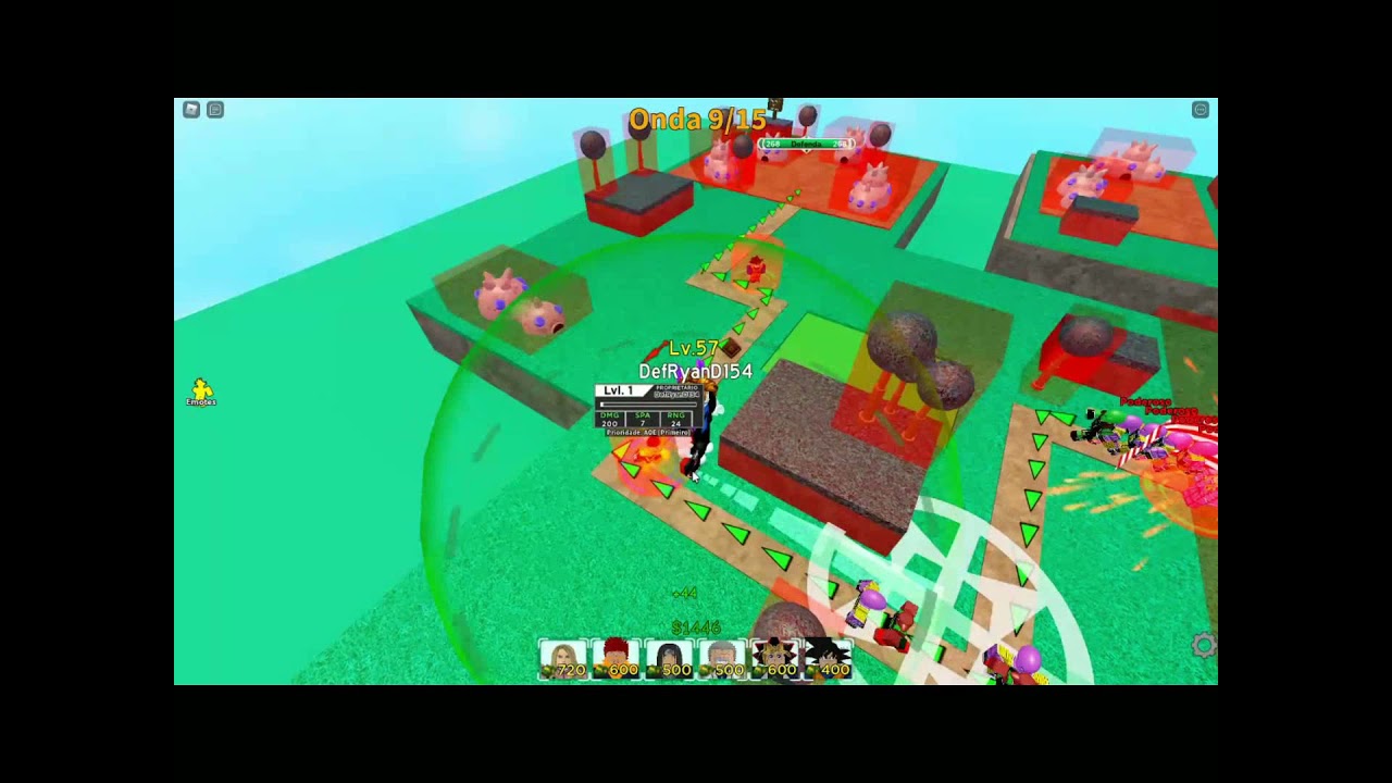 testando o funny valentime no all stars tower defense showcase