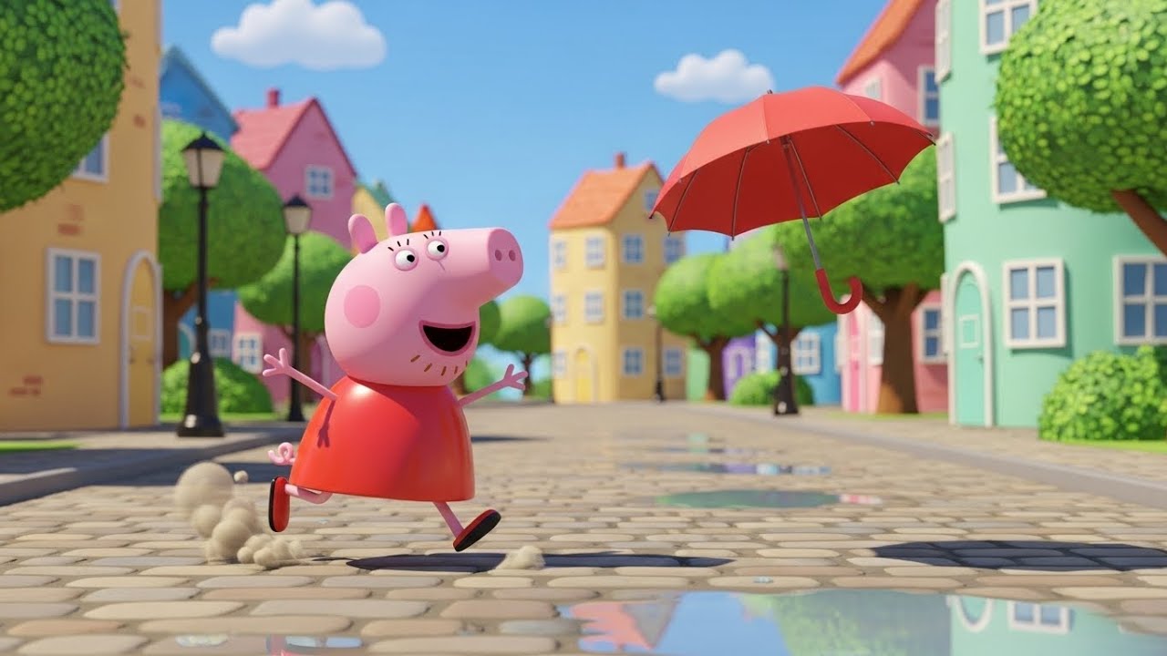 A Peppa Pig se le Cayó su Paraguas Rojo | Canciones Infantiles