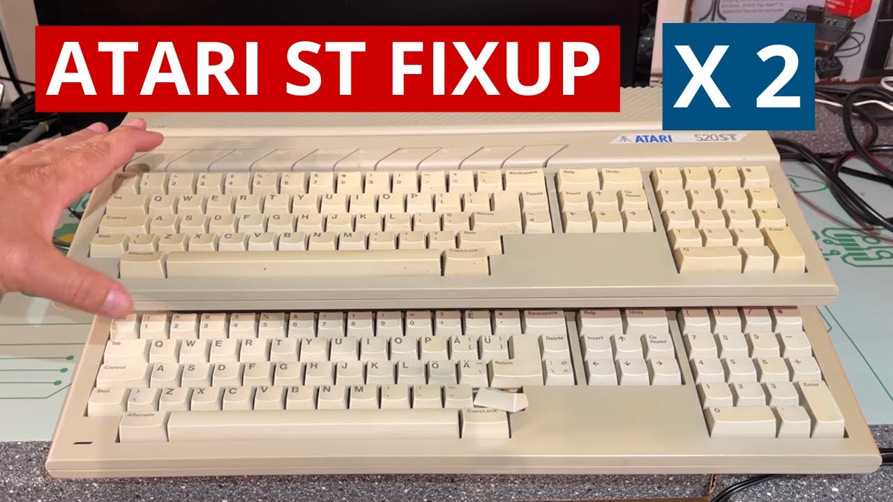 ATARI ST DOUBLE FIXUP! Atari 520 ST and Atari 1040 ST in one go - Do they work?