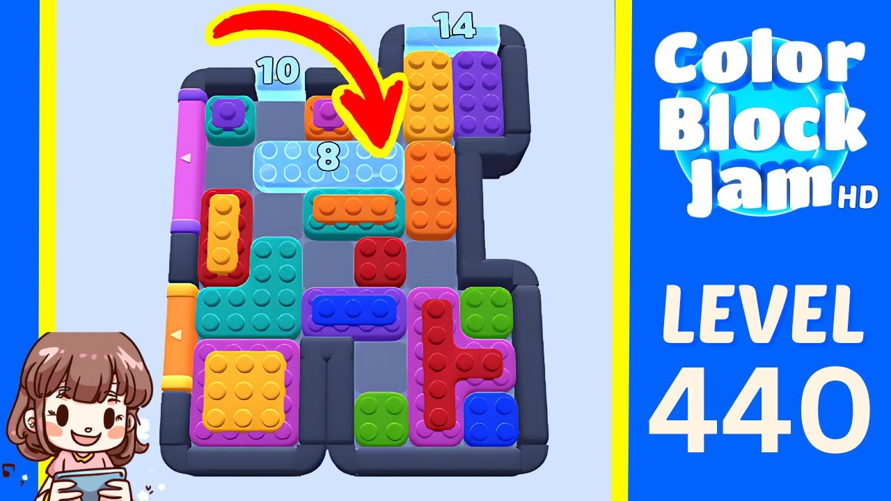 Color Block Jam Level 440 Solution Walkthrough